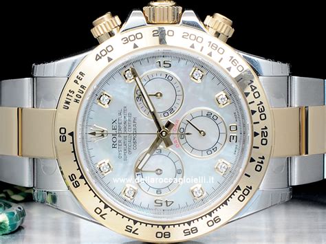 rolex madreperla e diamanti|Orologio Rolex Cosmograph Daytona in oro bianco 18 ct.